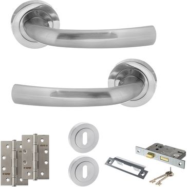 STATUS Nevada Door Handle Pack (3 Lever Lock Set)