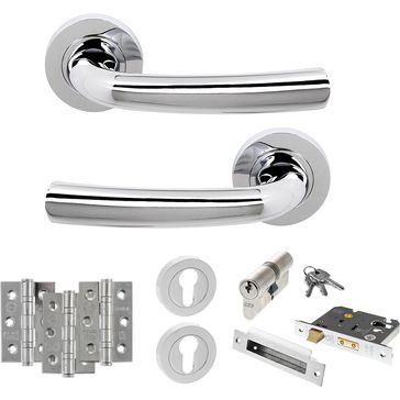 STATUS Nevada Door Handle Pack (Euro Lock Set)