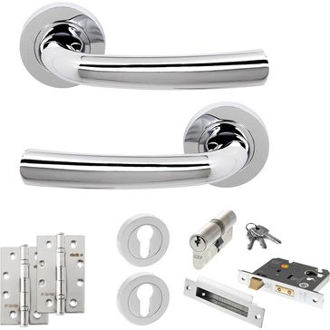 STATUS Nevada Door Handle Pack (Euro Lock Set)