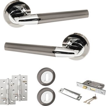 STATUS Tennessee Door Handle Pack (3 Lever Lock Set)