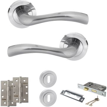 STATUS Texas Door Handle Pack (3 Lever Lock Set)
