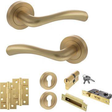 STATUS Texas Door Handle Pack (Euro Lock Set)