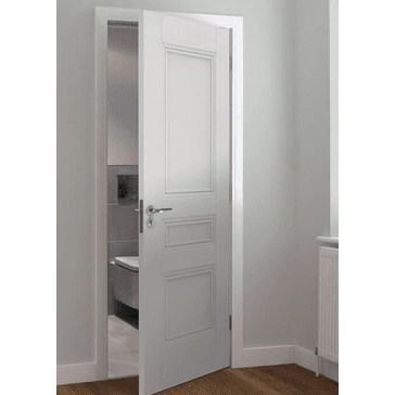 JB Kind Osborne 3 Panel White Primed FD30 Fire Door alternative