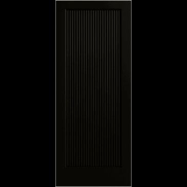 Mendes Black Ravenna Reeded 1 Panel Pre-Finished - Internal Door