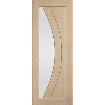 LPD Unfinished Oak Girona Clear Glazed Door