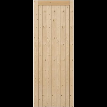 Mendes Unfinished Redwood Framed, Ledged &amp; Braced Shed Door alternative