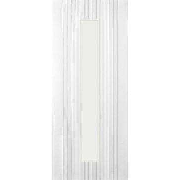 Mendes White Primed Athena 1 Light Clear Glazed Internal Door