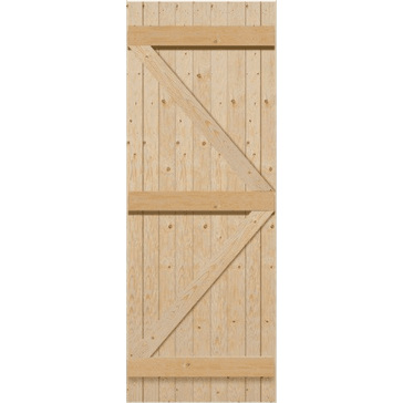 Mendes Redwood Ledged &amp; Braced External Boarded Door