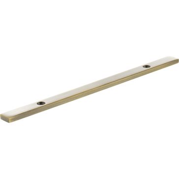 Millhouse Brass Long Narrow Cabinet Handle Backplate