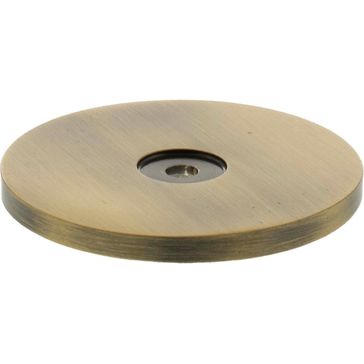 Millhouse Brass Round Cabinet Handle Backplate