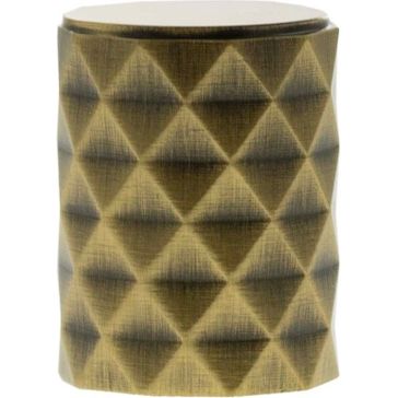Millhouse Brass Chrysler Diamond Cylinder Cabinet Knob Handle