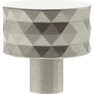 Millhouse Brass Chrysler Diamond Round Cabinet Knob Handle
