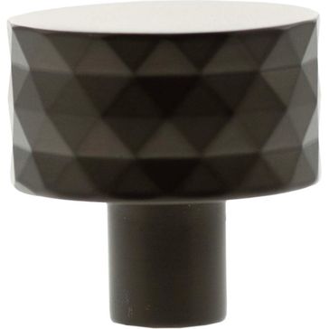 Millhouse Brass Chrysler Diamond Round Cabinet Knob Handle