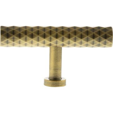 Millhouse Brass Chrysler Diamond T-Bar Cabinet Knob Handle