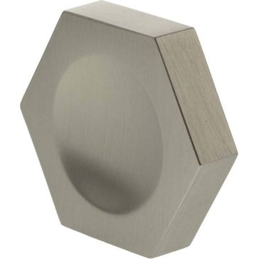 Millhouse Brass Pennington Hexagonal Finger Pull Cabinet Knob Handle