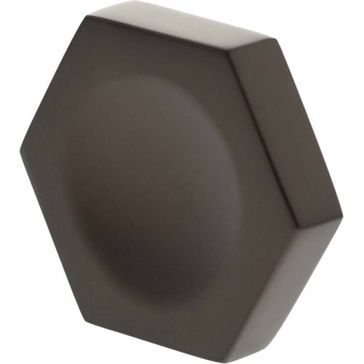 Millhouse Brass Pennington Hexagonal Finger Pull Cabinet Knob Handle