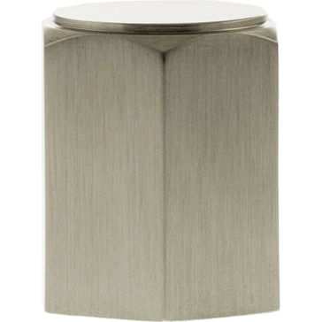 Millhouse Brass Pennington Hexagonal Cylinder Cabinet Knob Handle