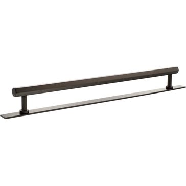 Millhouse Brass Pennington Hexagonal T-Bar Cabinet Pull Handle on Backplate alternative