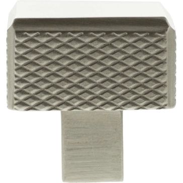 Millhouse Brass Eiffel Knurled Square Cabinet Knob Handle