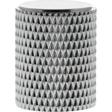 Millhouse Brass Eiffel Knurled Cylinder Cabinet Knob Handle