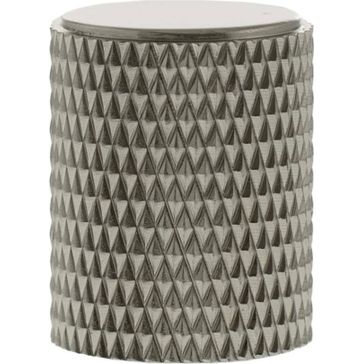 Millhouse Brass Eiffel Knurled Cylinder Cabinet Knob Handle