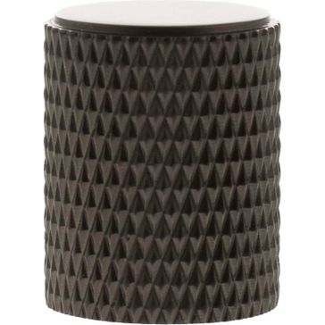 Millhouse Brass Eiffel Knurled Cylinder Cabinet Knob Handle