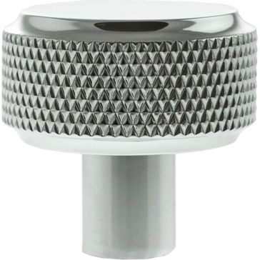 Millhouse Brass Eiffel Knurled Round Cabinet Knob Handle