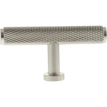 Millhouse Brass Eiffel Knurled T-Bar Cabinet Knob Handle