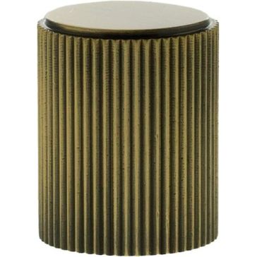 Millhouse Brass Battersea Linear Cylinder Cabinet Knob Handle