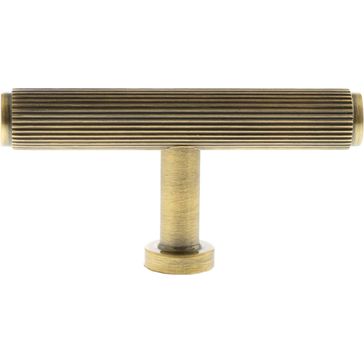 Millhouse Brass Battersea Linear T-Bar Cabinet Knob Handle