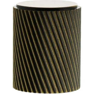 Millhouse Brass Paddington Spiral Cylinder Cabinet Knob Handle