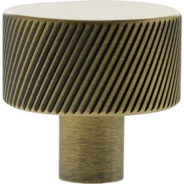 Millhouse Brass Paddington Spiral Round Cabinet Knob Handle
