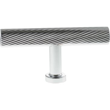 Millhouse Brass Paddington Spiral T-Bar Cabinet Knob Handle