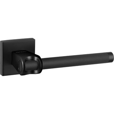 Oro &amp; Oro Aria Lever Door Handle on Square Rose (Matt Black)