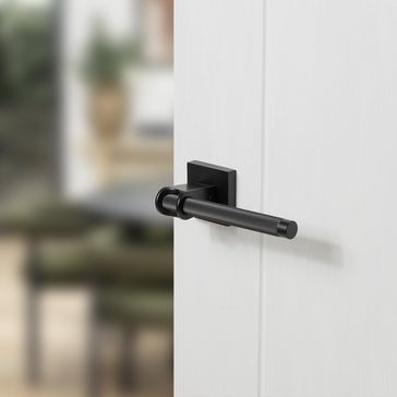 Oro &amp; Oro Aria Lever Door Handle on Square Rose (Matt Black) alternative