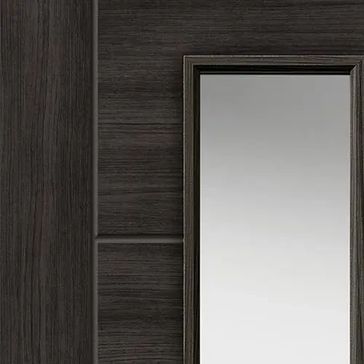 JB Kind Tigris Cinza Pre-Finished Dark Grey Glazed Internal Door alternative