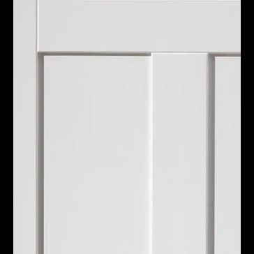 JB Kind 4 Panel Rushmore White Primed Shaker Internal Door alternative