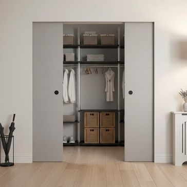 Runners Sliding Systems Valto Double Pocket Door System with Soft Close