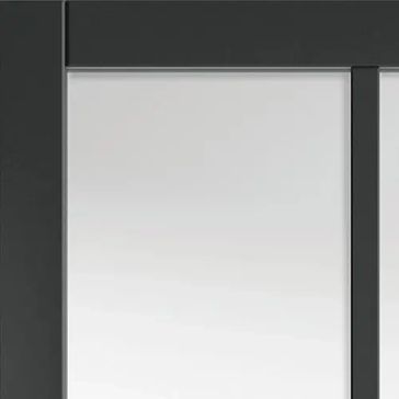 JB Kind Civic Black Urban Industrial 6 Light Glazed Internal Door alternative