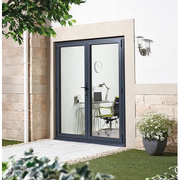 LPD AluVu Grey Aluminium Folding / Sliding Door alternative