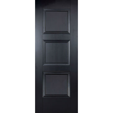 LPD Amsterdam Black 3 Panel Primed FD30 Internal Fire Door