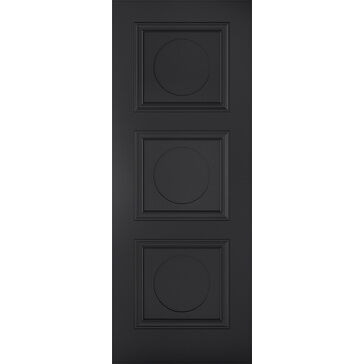 LPD Primed Black Antwerp 3 Panel FD30 Fire Door