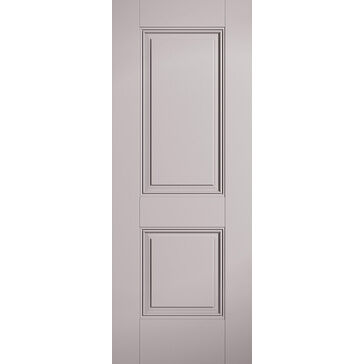 LPD Arnhem 2 Panel Silk Grey Primed FD30 Internal Fire Door