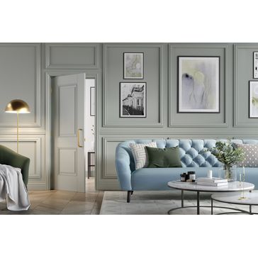 LPD Arnhem 2 Panel Primed Plus White Pre-Finished FD30 Fire Door alternative