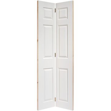 LPD White Moulded Textured 6P Bi-Fold Door