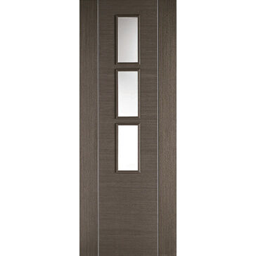 LPD Alcaraz 3 Light Chocolate Grey Glazed Internal Door