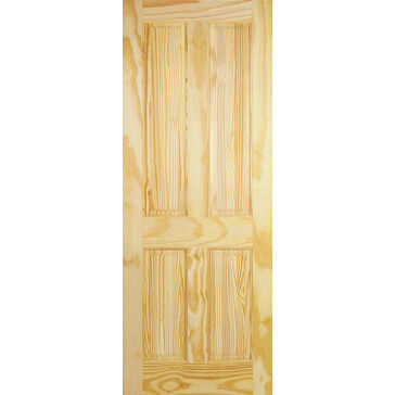 LPD 4 Panel Unfinished Pine Internal Door