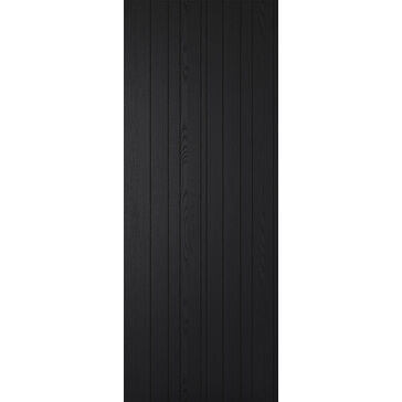 LPD Montreal Vertical Groove Dark Charcoal Pre-Finished Internal Door