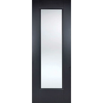 LPD Eindhoven 1 Light Glazed Primed Plus Black Internal Door