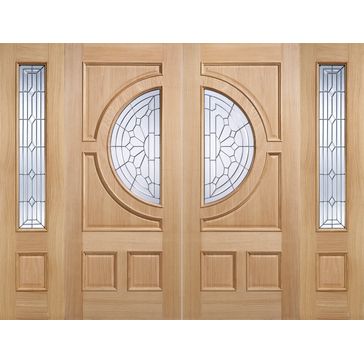 LPD Empress Unfinished Oak Glazed Front Door alternative